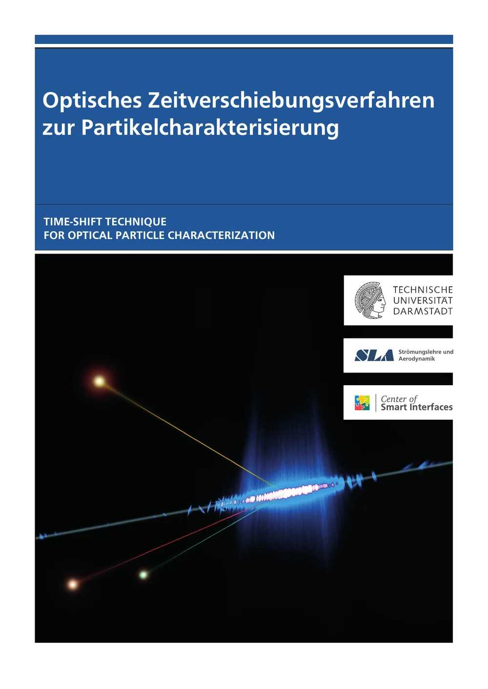 Cover of the TU Darmstadt brochure “Time-Shift Technique for Optical Particle Characterization”